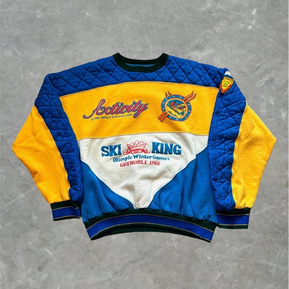 Rare vintage 1968 grenoble olympic sweater